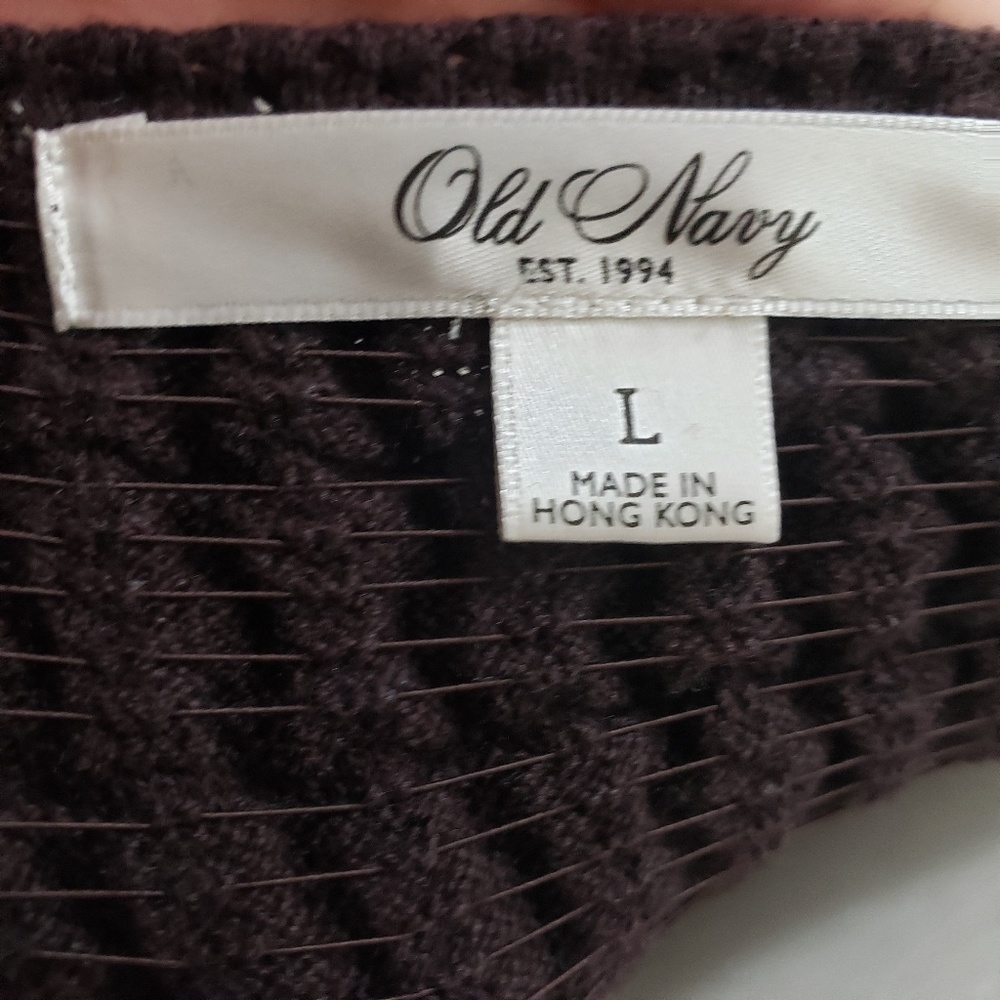 Old Navy Lightweight Brown Pullover Sweater - L - image 7
